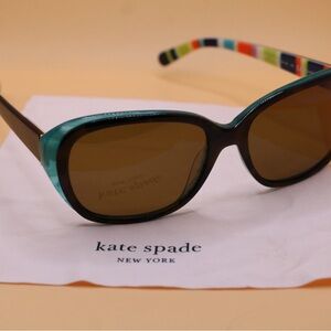 Kate Spade Black and Turquoise Sunglasses